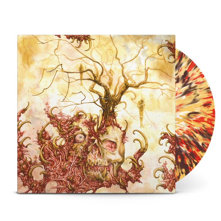 BLEEDING OUT - Lifelong Death Fantasy Cream Vinyl with Red/Maroon/White Splatter