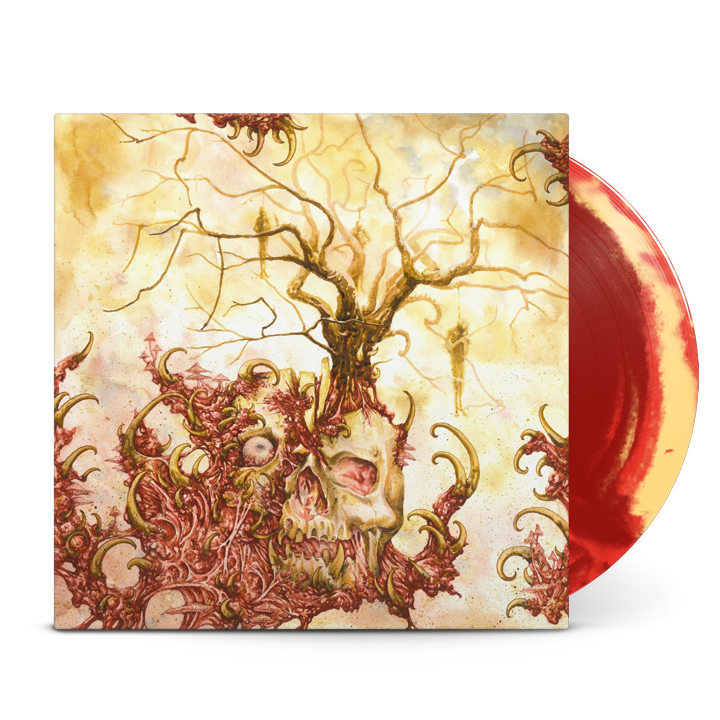 BLEEDING OUT - Lifelong Death Fantasy Red/Beige/Maroon Colour Mix Vinyl
