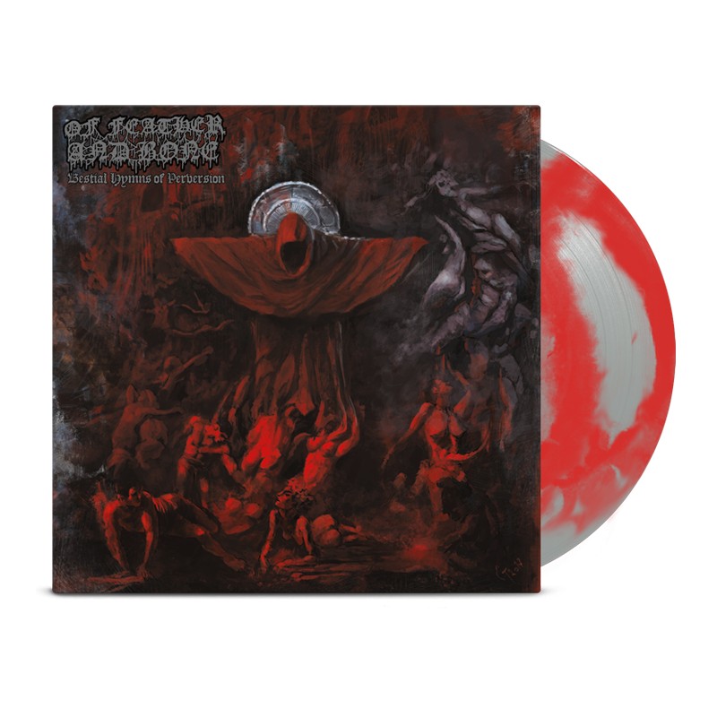OF FEATHER AND BONE - Bestial Hymns Of Perversion - LP (opaque red/opaque grey colour mix)