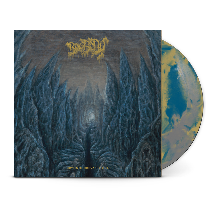 BOG BODY - Cryonic Crevasse Cult - Blue/Gold/Silver Colour Mix Vinyl
