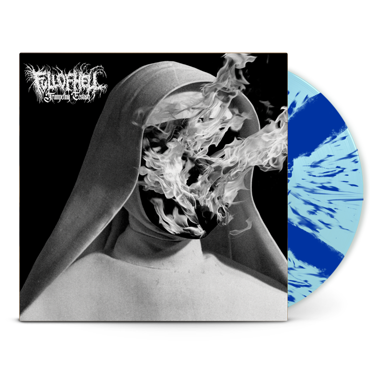 FULL OF HELL - Trumpeting Ecstasy - LP (Aquatic Blue Spinner Effect)
