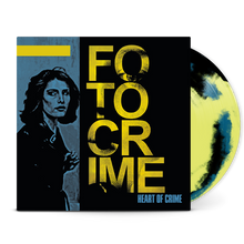 Load image into Gallery viewer, FOTOCRIME - Heart Of Crime (LP) Dark Blue + Yellow + Black Colour Mix
