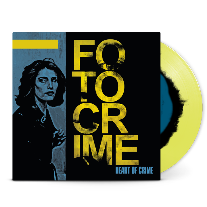FOTOCRIME - Heart Of Crime (LP) Transparent Yellow Vinyl with Black and Blue Colour Orb
