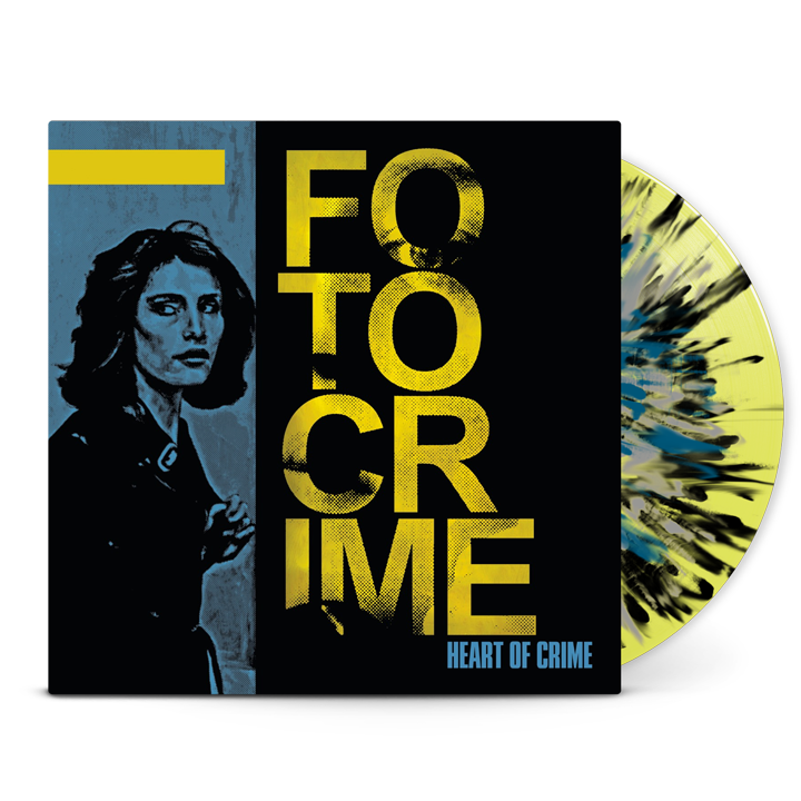 FOTOCRIME - Heart Of Crime (LP) Transparent Yellow Vinyl with Black + Blue + Silver Splatter